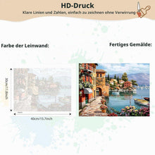 Malen nach Zahlen Landschaft Meer mit Rahmen – DIY Ölgemälde Set