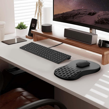 Ergonomisches Mauspad mit Handgelenkauflage, blau