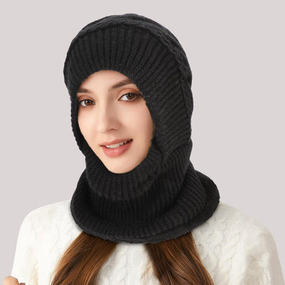 Warme Damen Sturmhaube Fleece 3in1 für Winter Outdoor