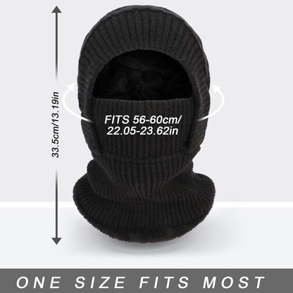 Warme Damen Sturmhaube Fleece 3in1 für Winter Outdoor