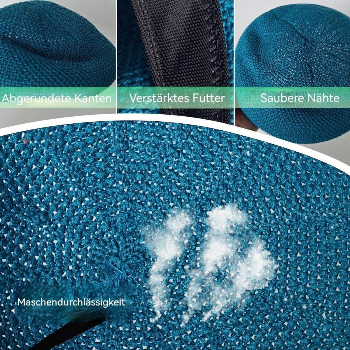 Damen Baskenmütze Sommer Leicht & Atmungsaktiv - Blau