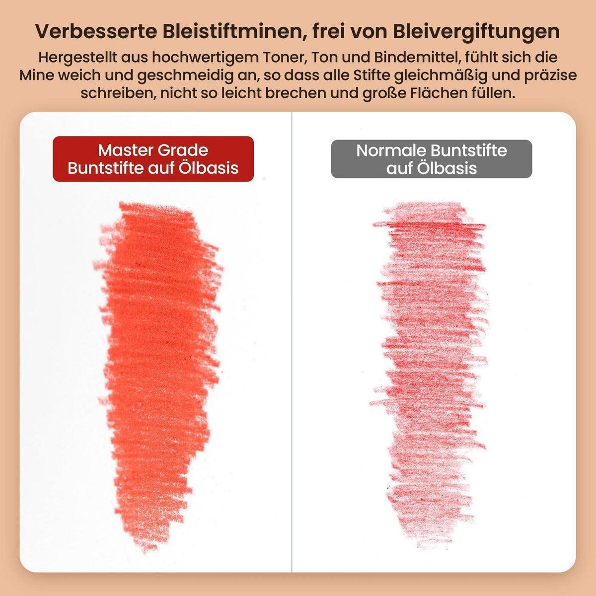 160-farbiges Buntstiftset für Künstler & Ausmalen