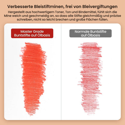160-farbiges Buntstiftset für Künstler & Ausmalen