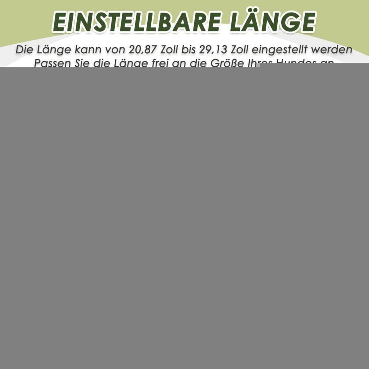 Hundegeschirr Auto Sicherheitsgurt Set Grau S