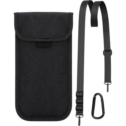 Handytasche Universal 6,9 Zoll Nylon mit Schultergurt Schwarz