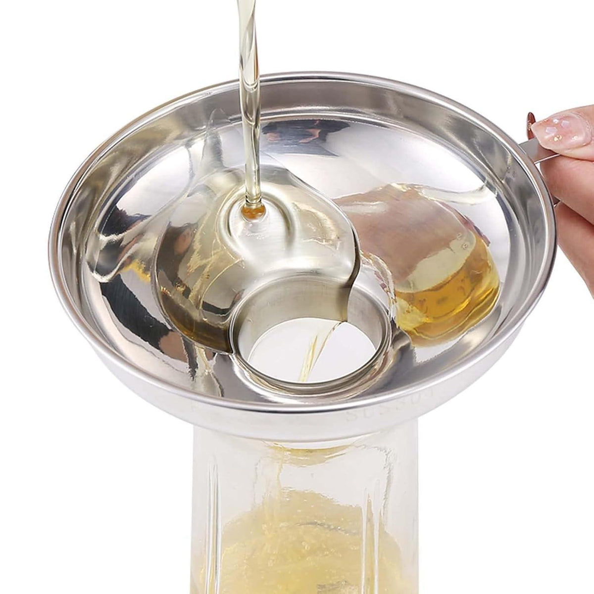 3er-Set Edelstahl Trichter für Marmelade & Flüssigkeiten
