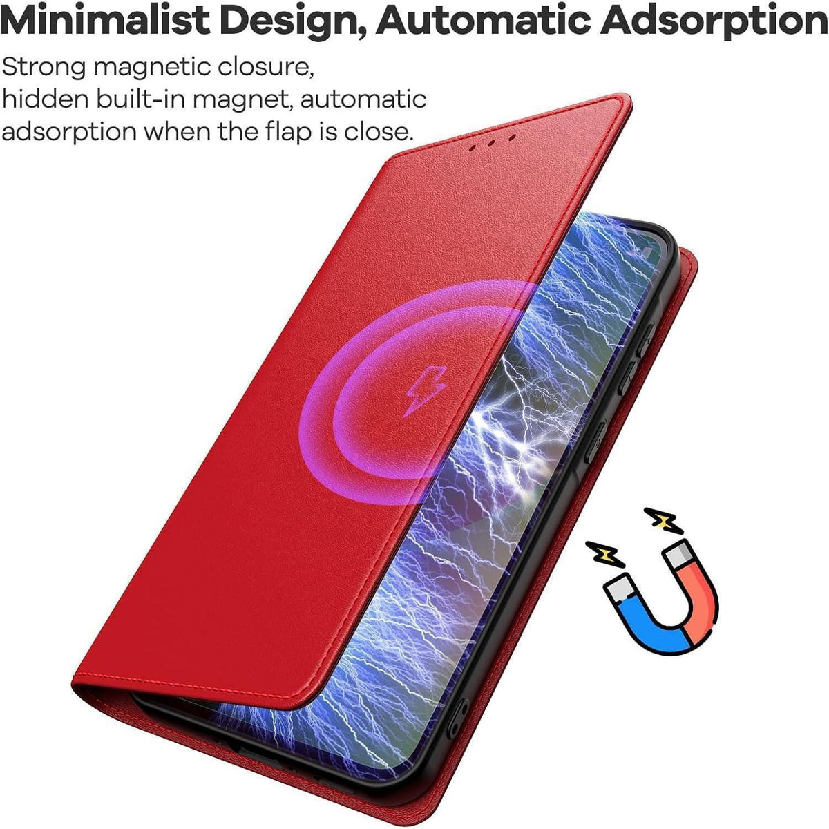Samsung Galaxy A56 5G Hülle mit 2x Panzerglas, Rot
