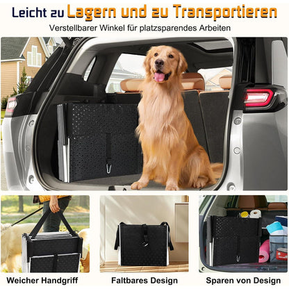 Hundetreppe Klappbar – Extra Breit & Robust für Große Hunde