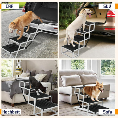 Hundetreppe Klappbar – Extra Breit & Robust für Große Hunde
