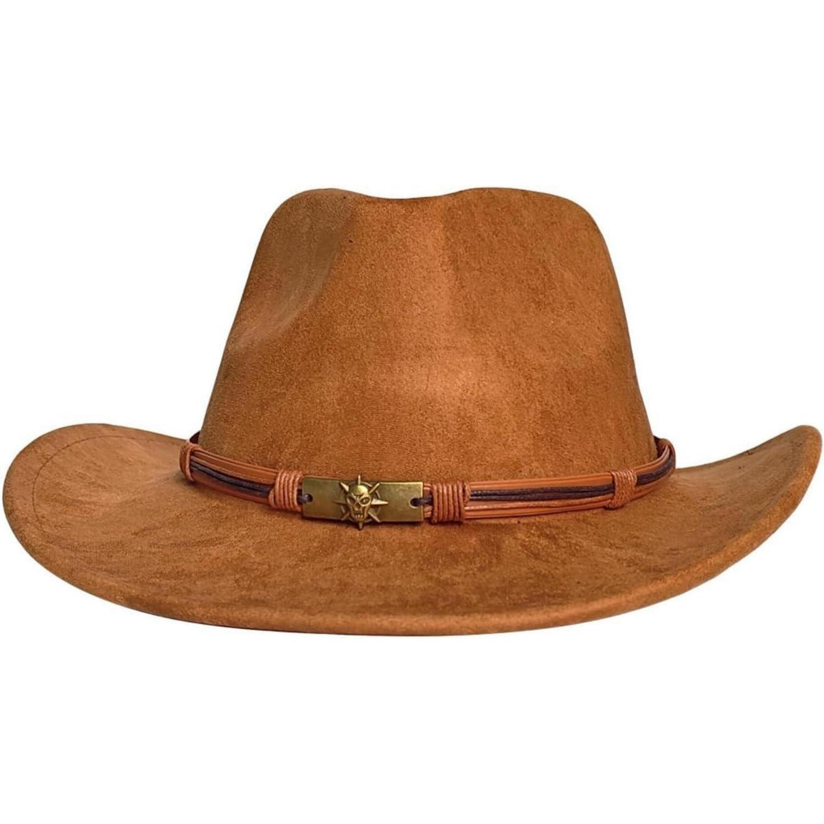 Cowboyhut Damen Herren - Westernhut mit Seildeko in Lederoptik