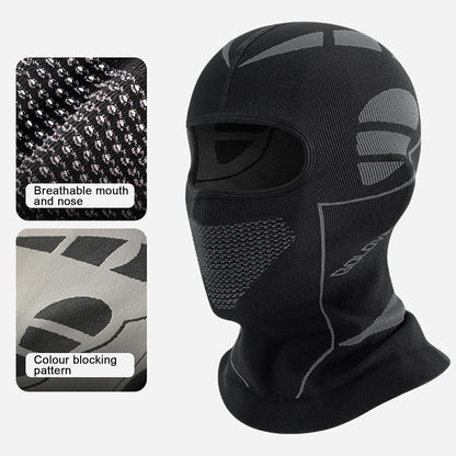 Sturmhaube Fahrrad & Motorrad – Warm & Atmungsaktiv (Schwarz/Grau)