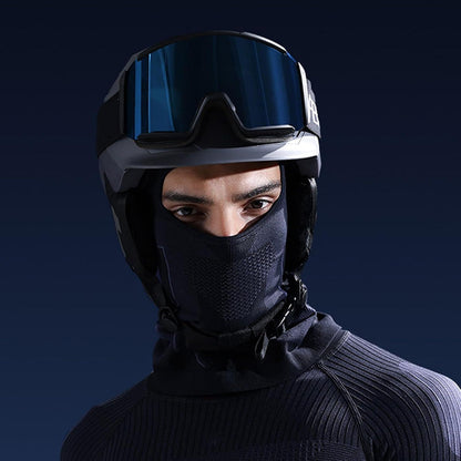 Sturmhaube Fahrrad & Motorrad – Warm & Atmungsaktiv (Schwarz/Grau)