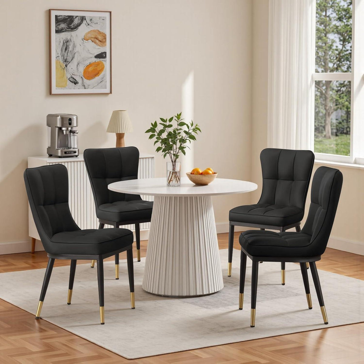 Esszimmerstühle Set 4er –, Bequem & Modern in Lederoptik
