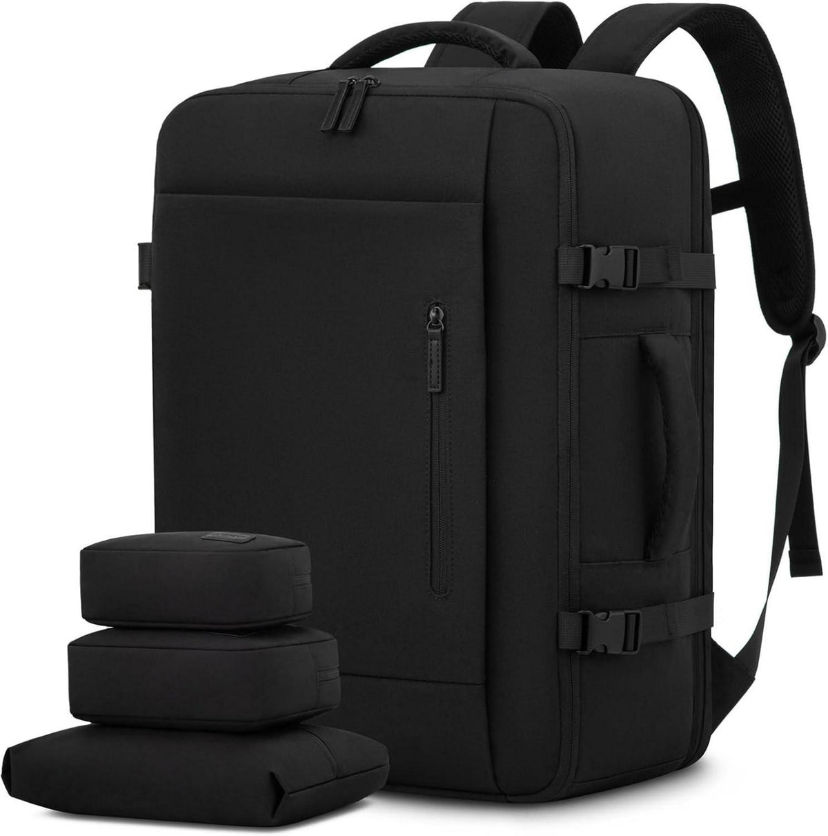 Handgepäck Rucksack 40L Reiserucksack Damen Herren Schwarz