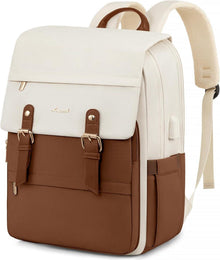 Rucksack Damen Braun Laptop Schulrucksack Wasserdicht Daypacks
