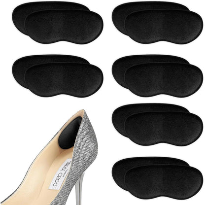 Sneaker Fersen Reparatur Patches, 6 Paar, Schwarz