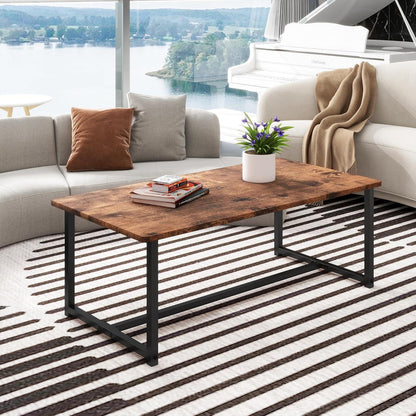 HAHRIR Vintage Couchtisch mit Stauraum und