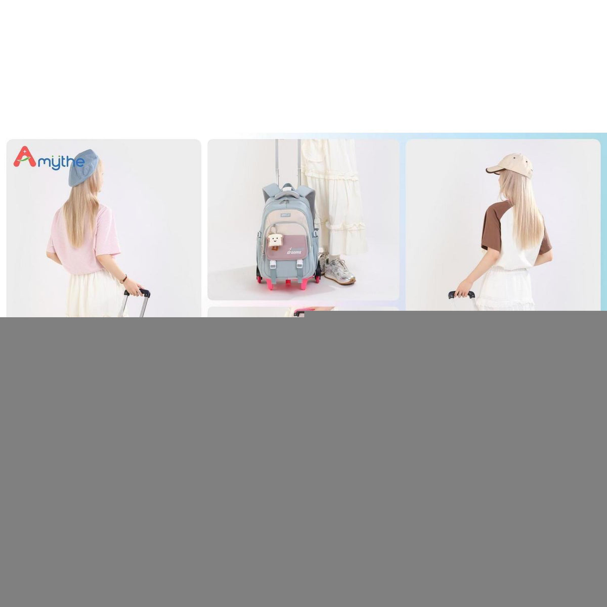 Grüner Schulrucksack Trolley für Mädchen & Teenager 36L