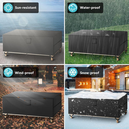 Gartenmöbel Abdeckhaube 420D Oxford wasserdicht & windfest 220x100x74cm