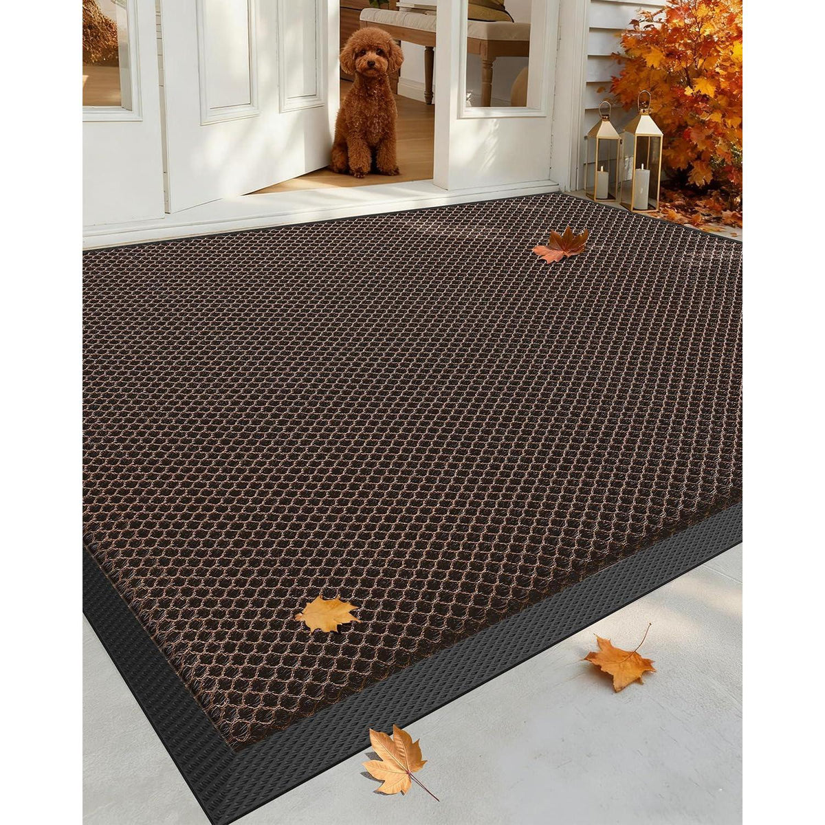 Fußmatte Braun 90x150 cm - Schmutzfangmatte für Innen & Aussen