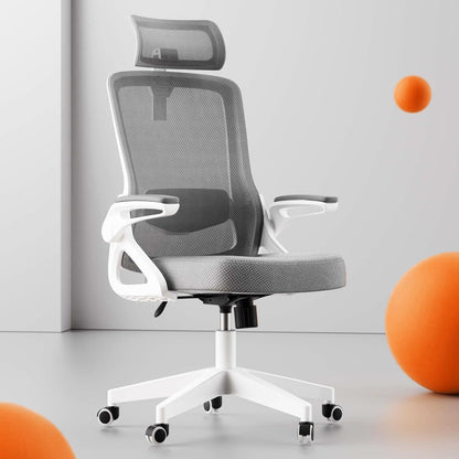 Ergonomischer Bürostuhl mit Verstellbaren Armlehnen & Extra Breitem