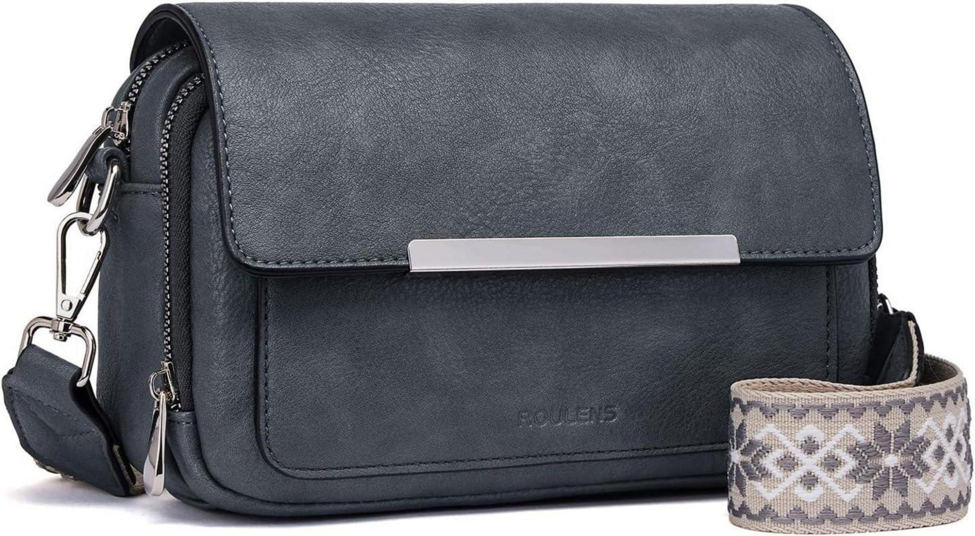 Vegane Leder Umhängetasche Damen Crossbody Schultertasche mit