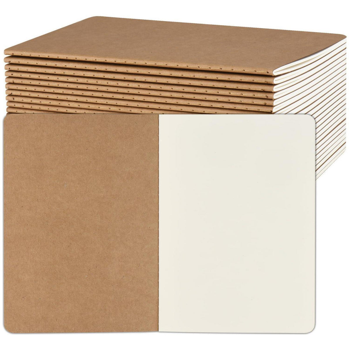 Notizbuch A5 blanko, 24er Pack, FSC-Papier, Künstler & Studenten