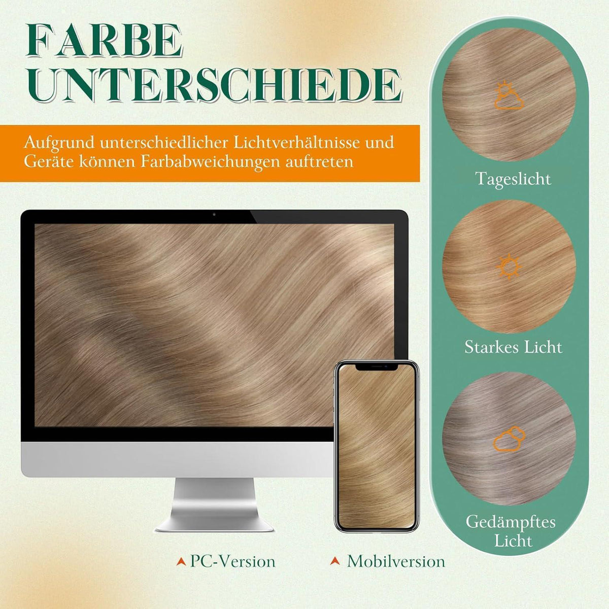 Echthaar Tape Extensions Blond Ombre 50cm