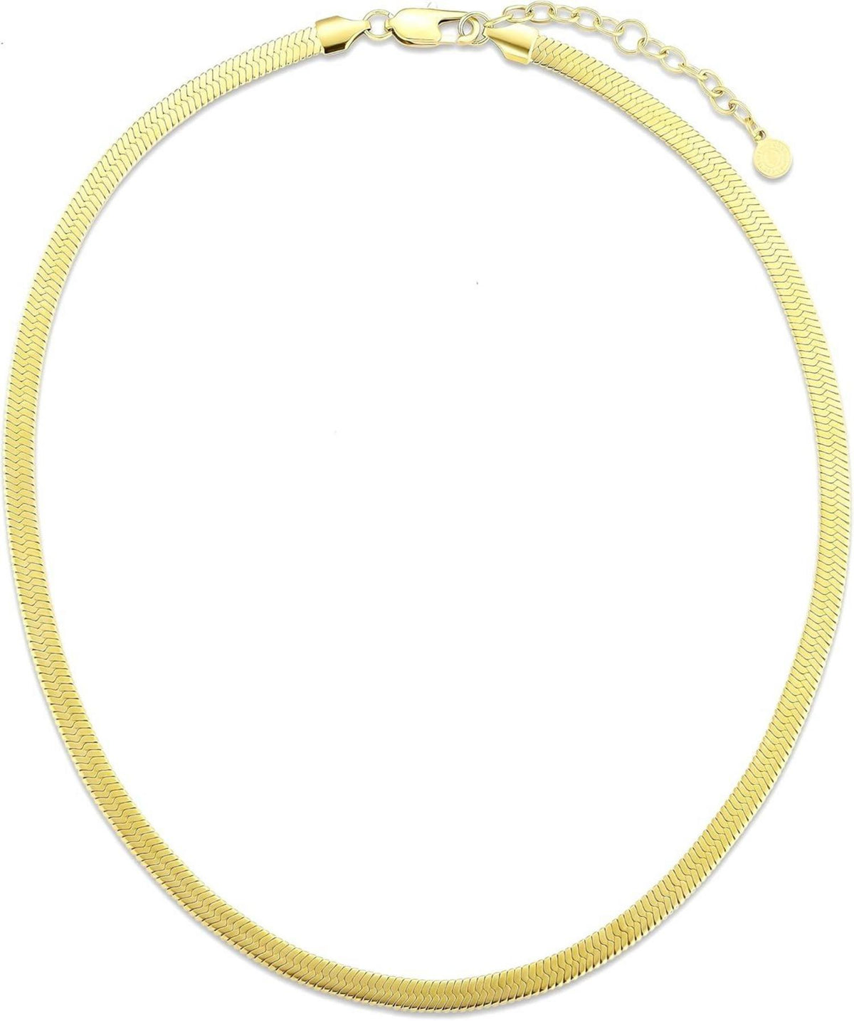 Schlangenkette Edelstahl Flache Franco Kette Gold Silber 5mm