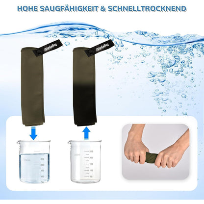 Mikrofaser Handtuch 3er Set Armeegrün Schnelltrocknend & Antibakteriell