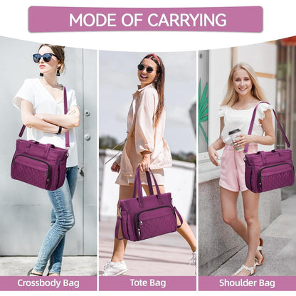 Isolierte Lunchtasche Damen mit Schulterriemen – Violett