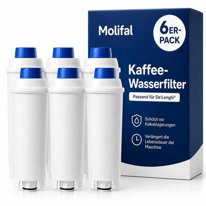 Wasserfilter für De'Longhi Kaffeevollautomaten (6er-Pack)