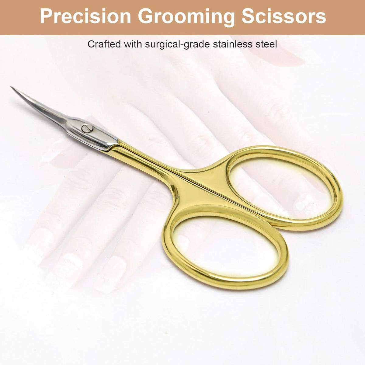Professionelle Nagelhautschere Extra Fein, Gebogene Spitze, Hautschere