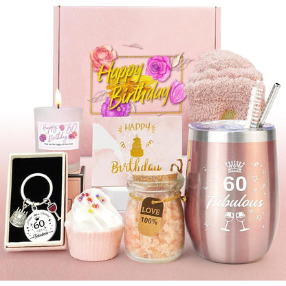Geschenkset 60. Geburtstag Frau | Bade & Wein Genuss