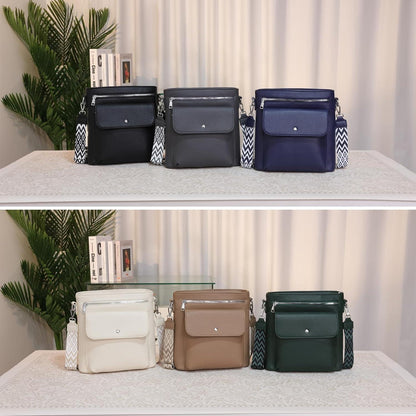 Umhängetasche Damen Mittelgroß Crossbody Handtasche 3 Taschen Magnetverschluss968