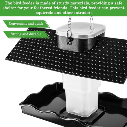 Vogelfutterspender mit Futterstation für Balkon Terrasse