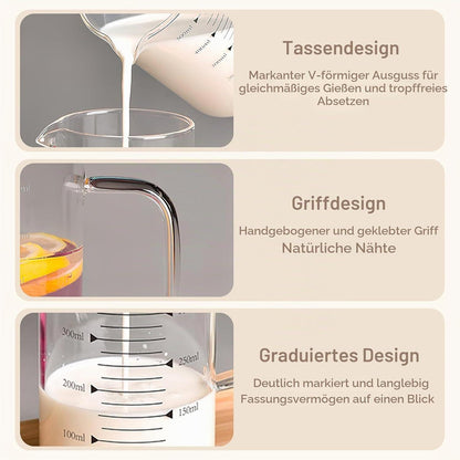 500ml Glas Messbecher V-Ausguss – Borosilikatglas