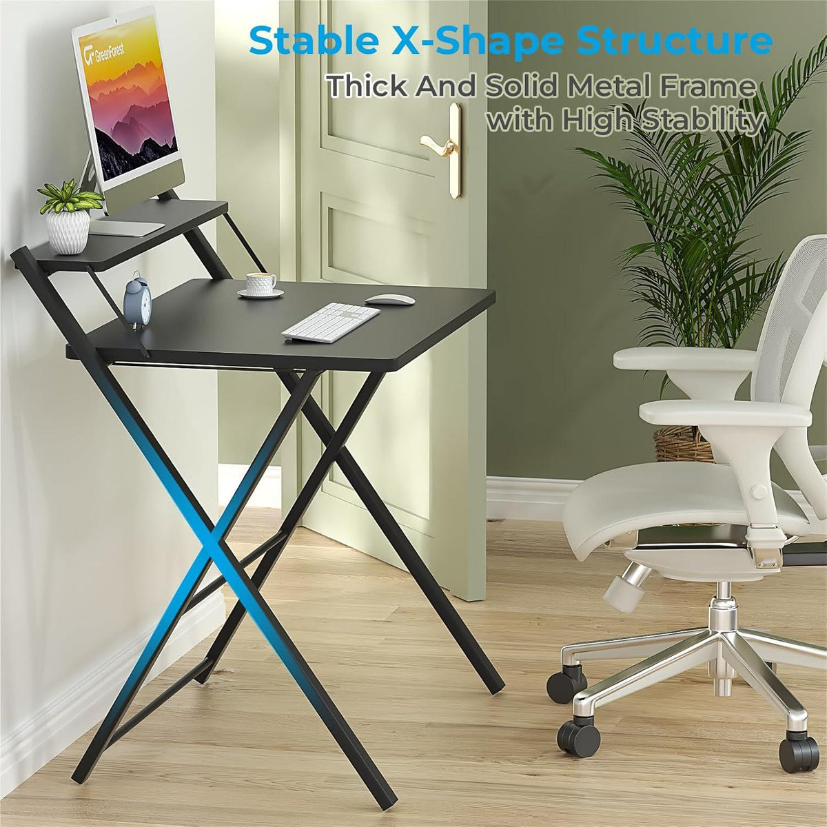 Klappschreibtisch Schwarz Kleiner Schreibtisch Klappbar Home Office Bürotisch