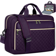 Laptoptasche 17,3 Zoll Damen Aktentasche Wasserdicht Dunkelviolett