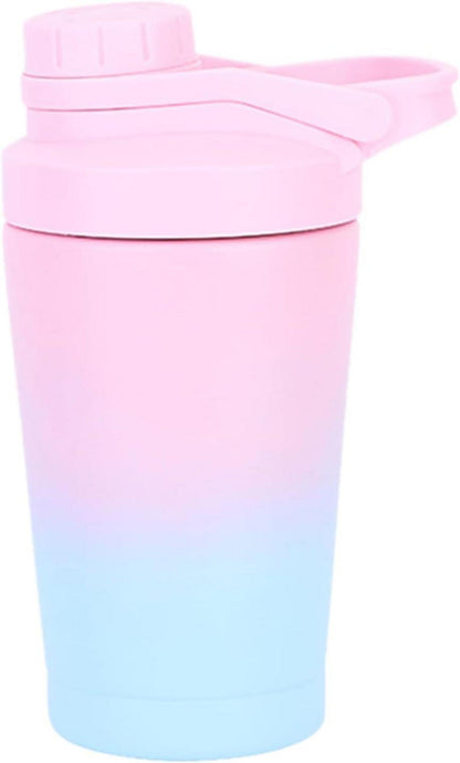 Protein Shaker Edelstahl 500ml doppelwandig Isoliert auslaufsicher