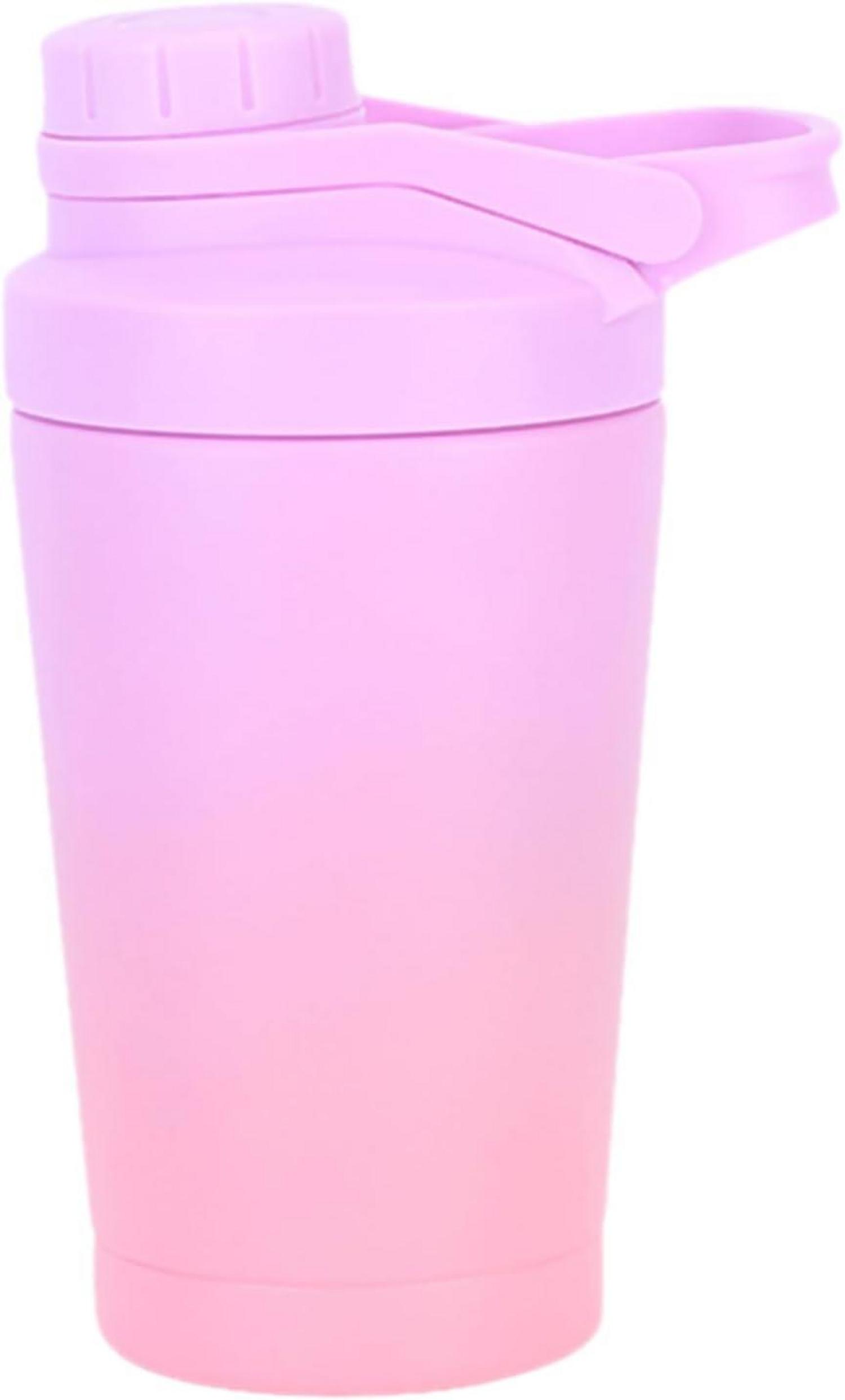 Protein Shaker 500ml Edelstahl Doppelwandig Vakuumisiert - 18/8 BPA