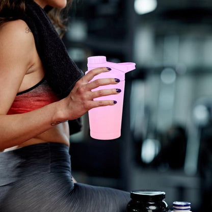 Protein Shaker 500ml Edelstahl Vakuum Isoliert Auslaufsicher Thermoflasche