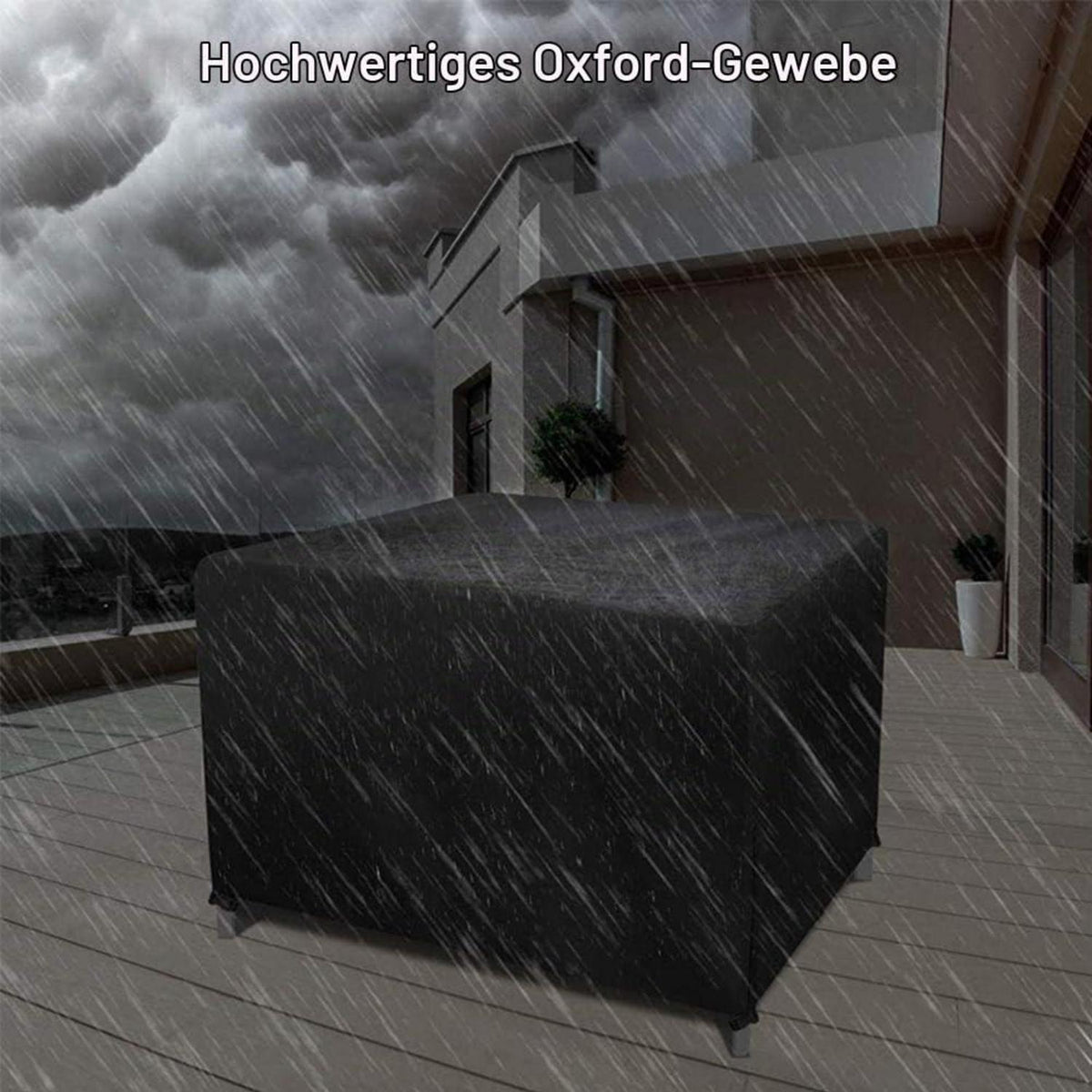 Wasserdichte Gartenmöbel Abdeckung 80x80x80cm Oxford Gewebe