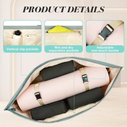Yogatasche Damen Groß, Sporttasche mit Nassfach & Schuhtasche