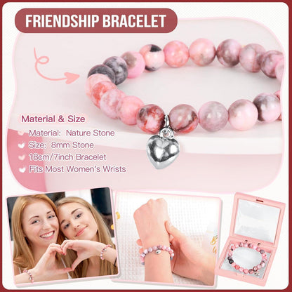 Geschenkset für Frauen: Thermobecher, Kerze & Armband