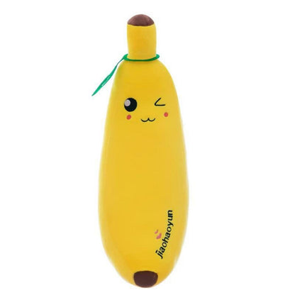 Banane Plüschtier Kuschelkissen 35cm Zwinkern