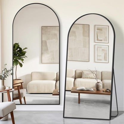 Ganzkörperspiegel 190x89cm – Standspiegel & Wandspiegel Schwarz