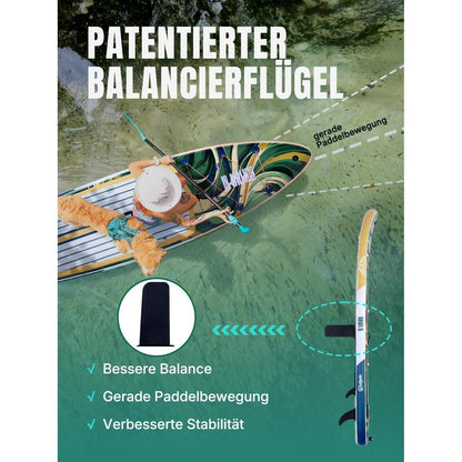 Stand Up Paddling Board XL für Familien mit Balanceflügel