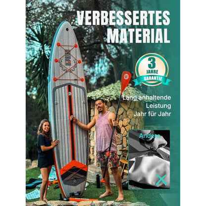 Aufblasbares SUP Board für 2+1 Personen mit Balancierflügel