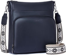 Roulens Umhängetasche Damen Weiches Veganes Leder Crossbody Vorderfach
